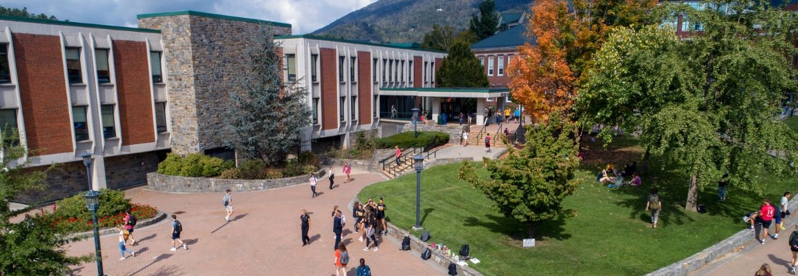 The outside of Anne Belk Hall at Appalachian State University.