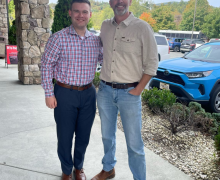 Joshua Allen (left) and Brock Long (right)